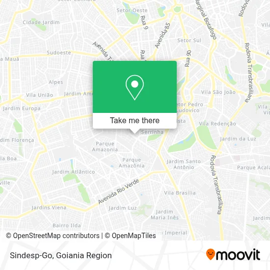 Sindesp-Go map