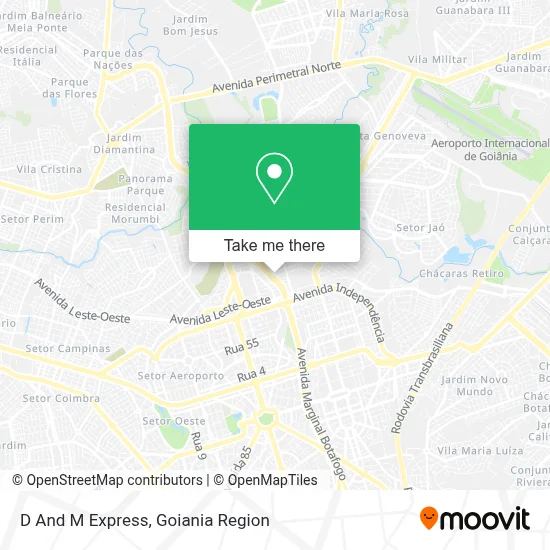 D And M Express map