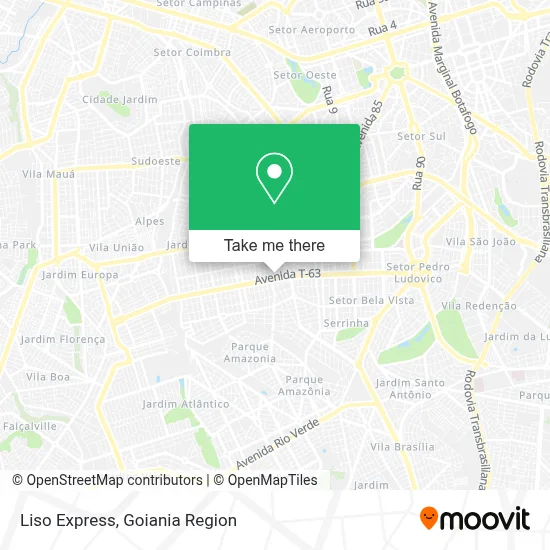 Liso Express map