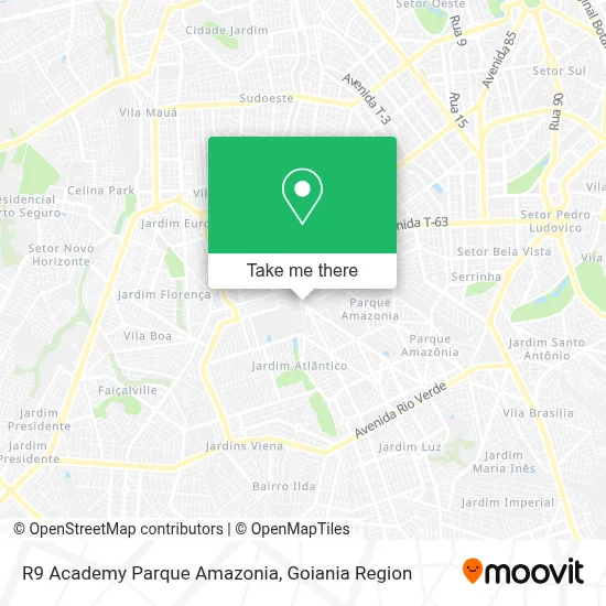 R9 Academy Parque Amazonia map