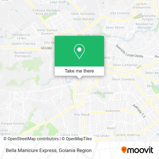 Bella Manicure Express map