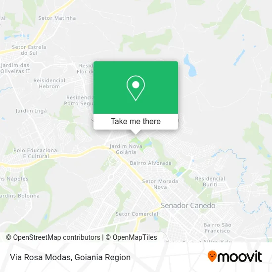 Via Rosa Modas map