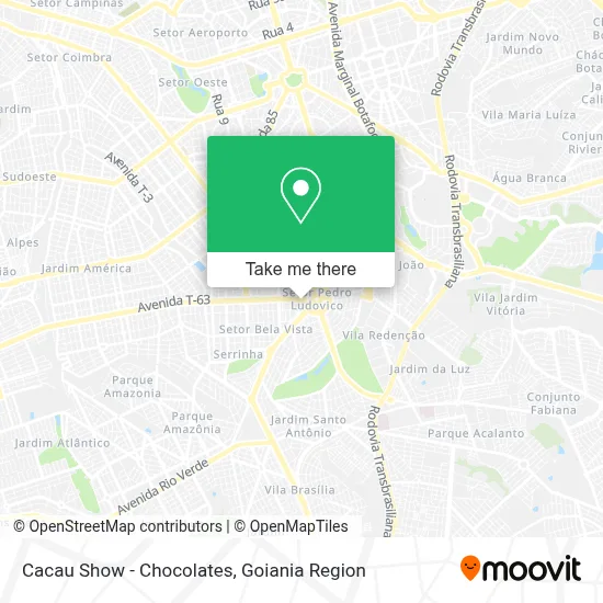 Cacau Show - Chocolates map