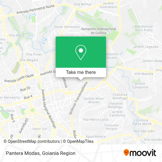 Pantera Modas map