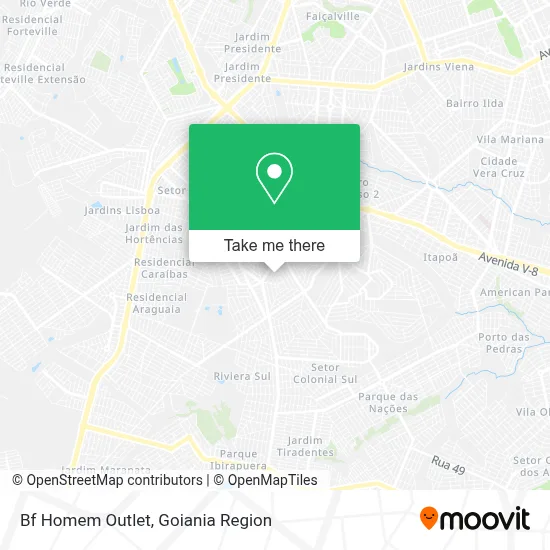 Bf Homem Outlet map