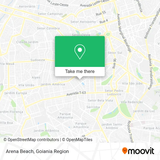 Arena Beach map