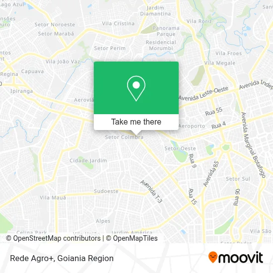 Rede Agro+ map