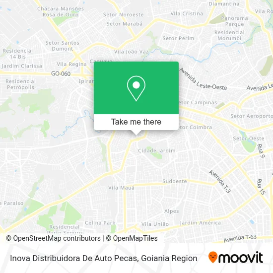 Inova Distribuidora De Auto Pecas map