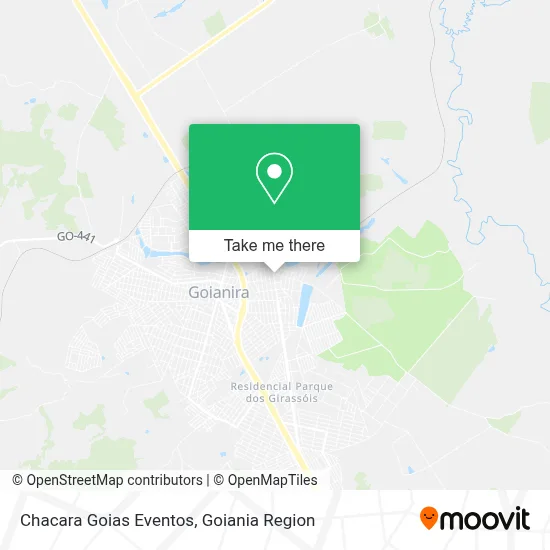 Chacara Goias Eventos map