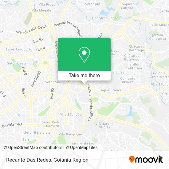 Recanto Das Redes map