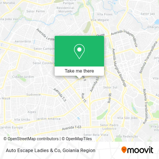 Auto Escape Ladies & Co map