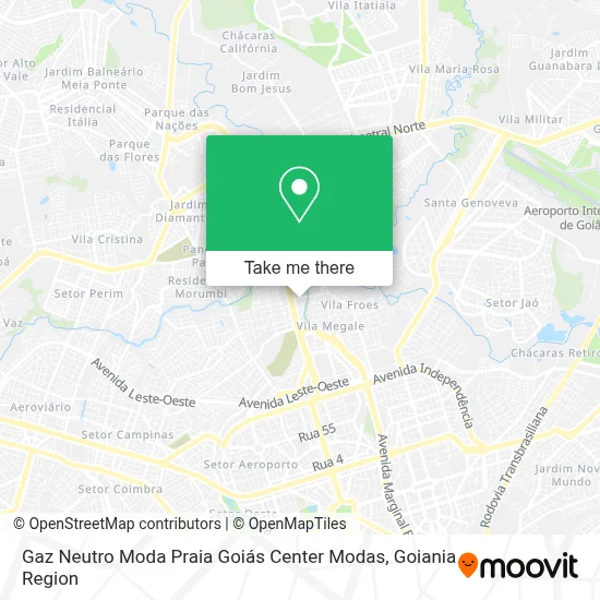 Gaz Neutro Moda Praia Goiás Center Modas map