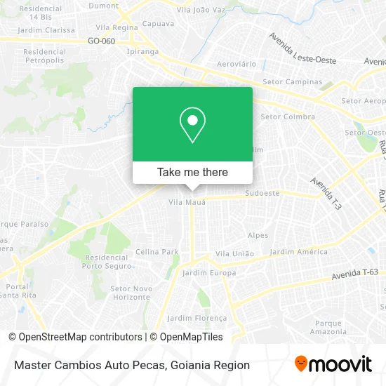 Master Cambios Auto Pecas map