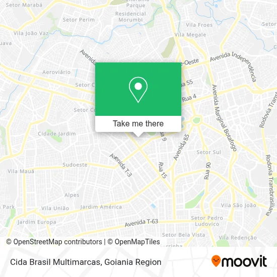 Cida Brasil Multimarcas map