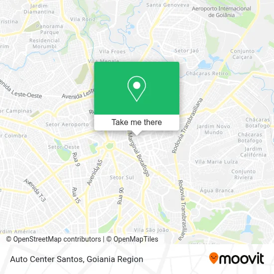 Auto Center Santos map