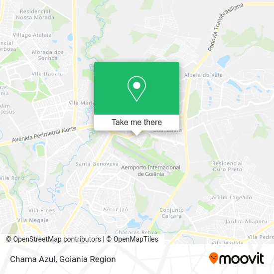 Chama Azul map