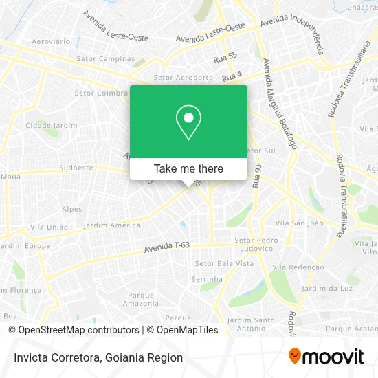 Invicta Corretora map