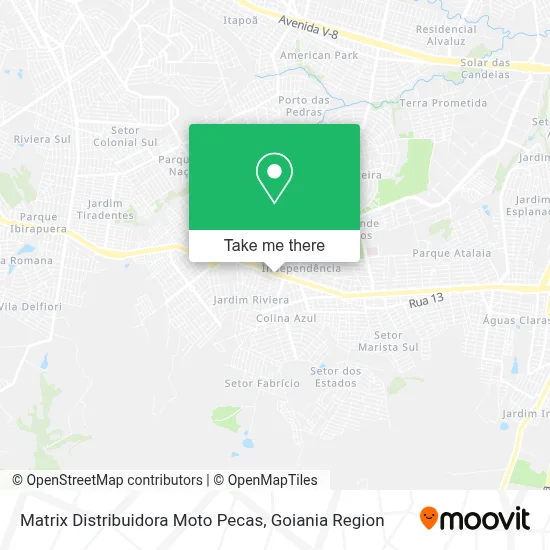 Matrix Distribuidora Moto Pecas map