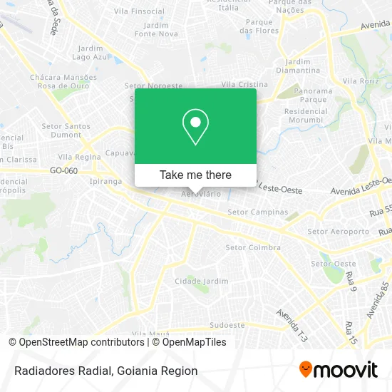 Radiadores Radial map