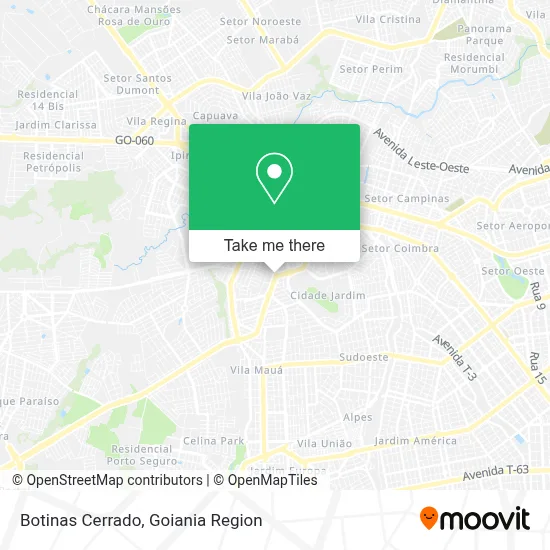 Botinas Cerrado map