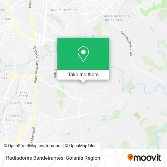 Radiadores Bandeirantes map