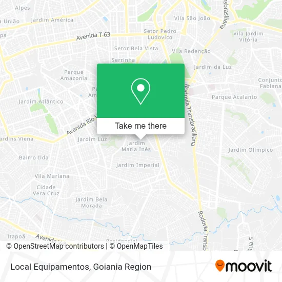Local Equipamentos map