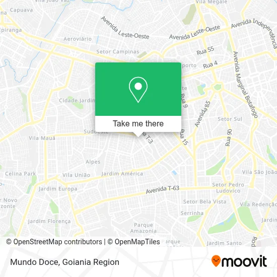 Mundo Doce map