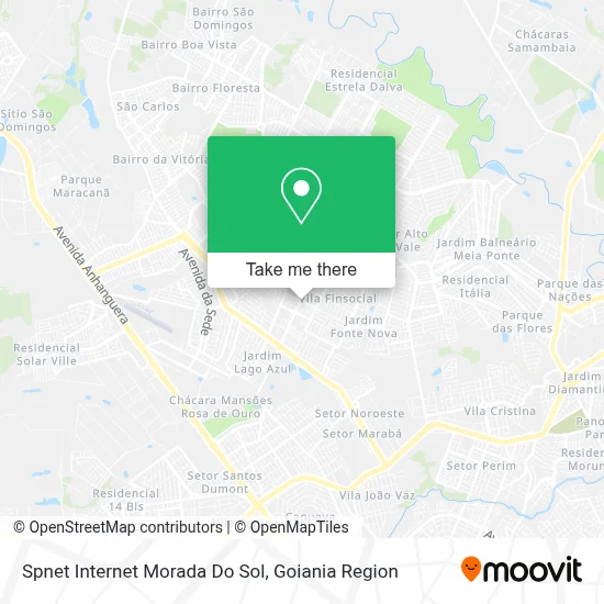 Spnet Internet Morada Do Sol map