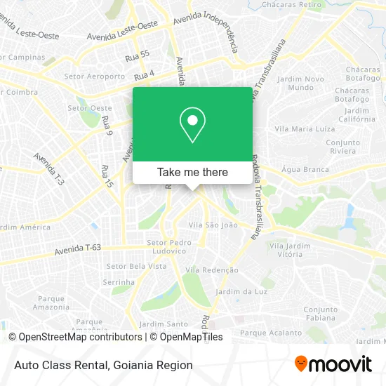 Auto Class Rental map