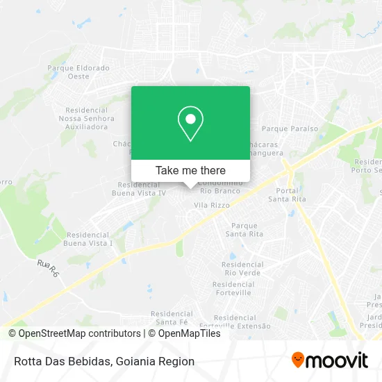 Rotta Das Bebidas map