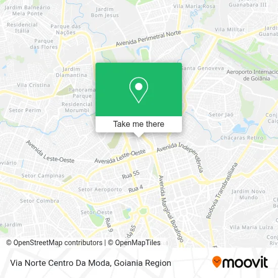 Via Norte Centro Da Moda map