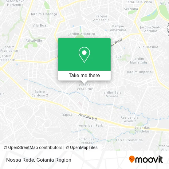 Nossa Rede map