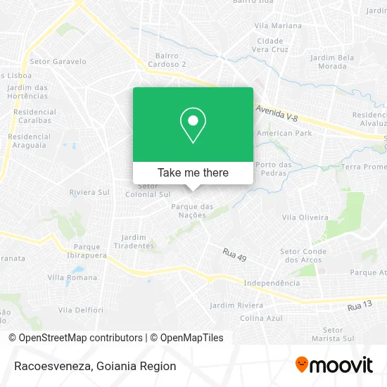 Racoesveneza map