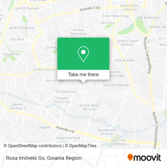 Rosa Imóveis Go map