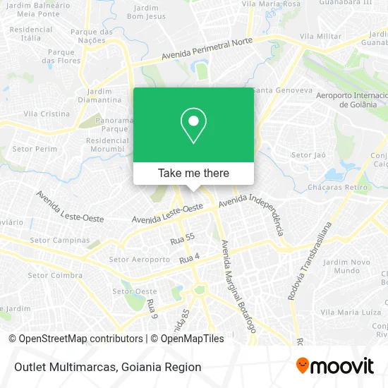 Outlet Multimarcas map
