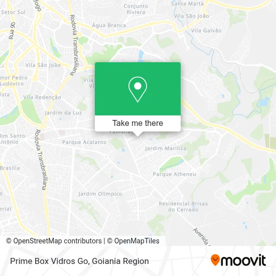 Prime Box Vidros Go map