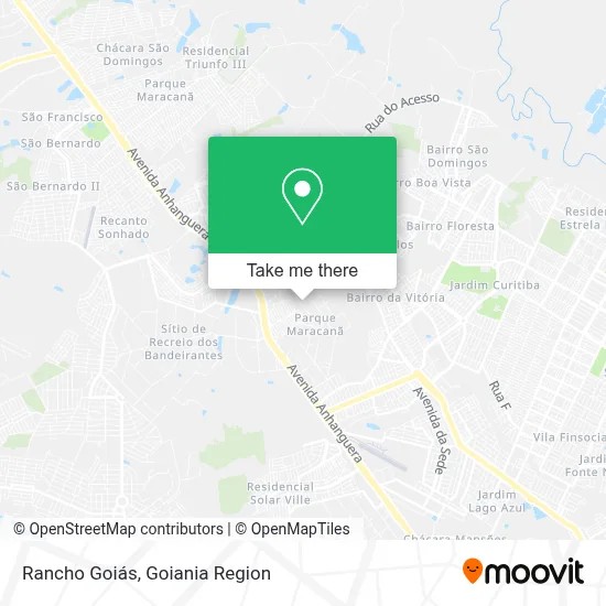 Rancho Goiás map