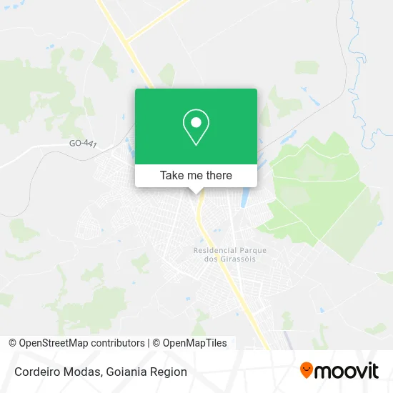 Cordeiro Modas map
