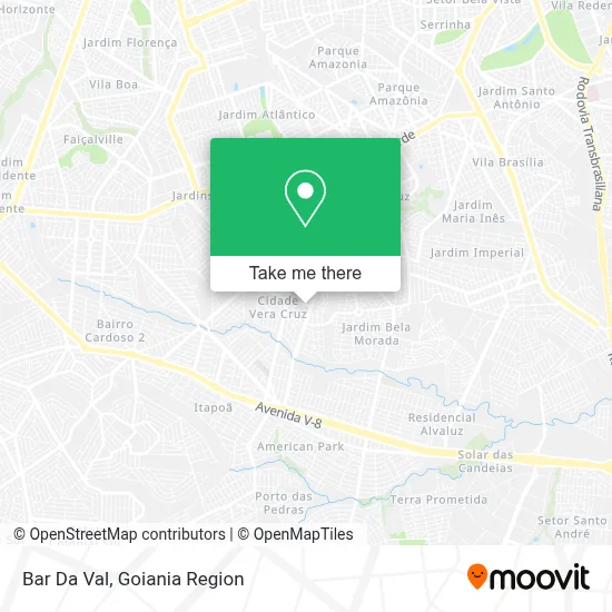 Bar Da Val map