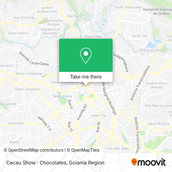 Cacau Show - Chocolates map