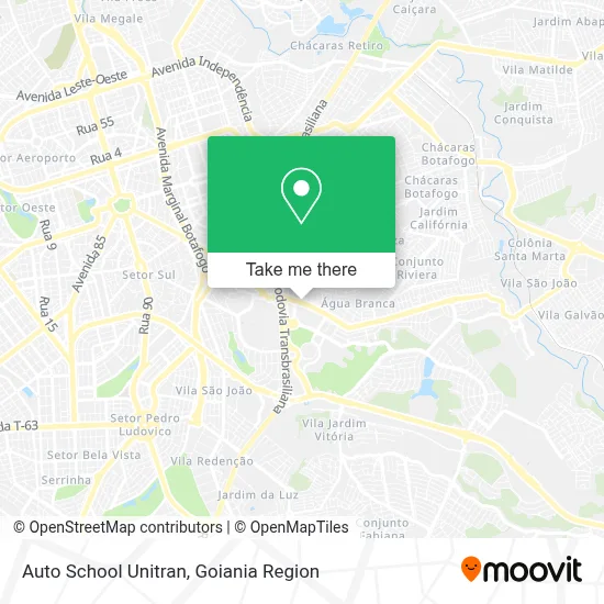 Auto School Unitran map