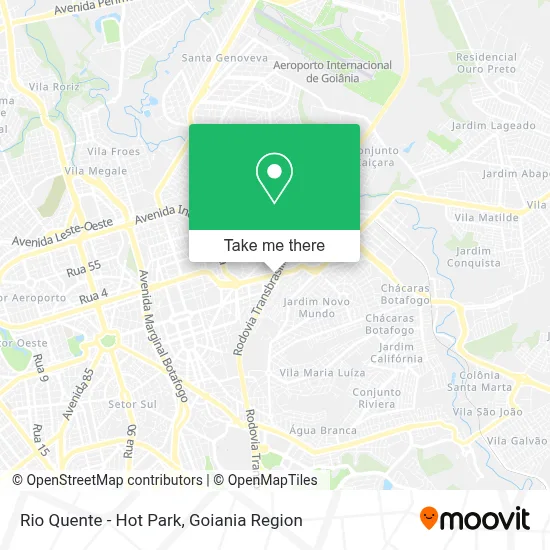 Rio Quente - Hot Park map