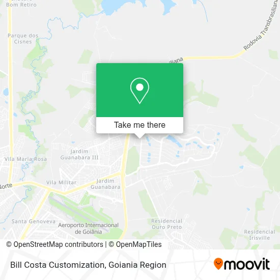 Bill Costa Customization map