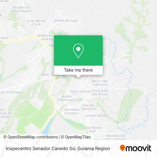 Inspecentro Senador Canedo Go map