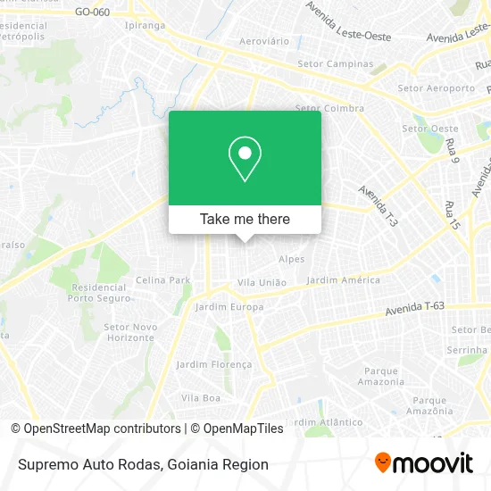Supremo Auto Rodas map