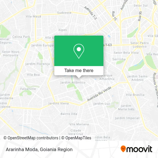 Ararinha Moda map