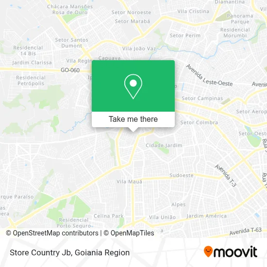 Store Country Jb map
