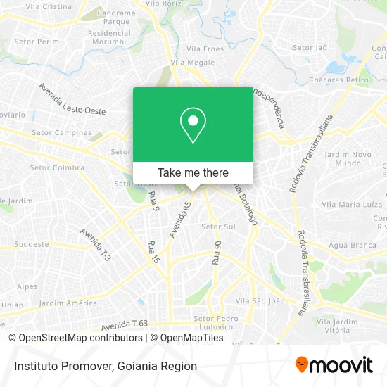 Instituto Promover map