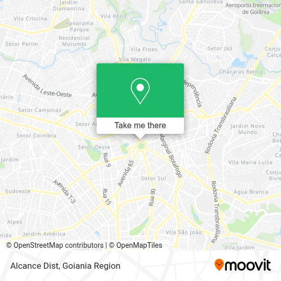 Alcance Dist map