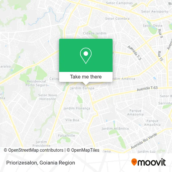 Priorizesalon map